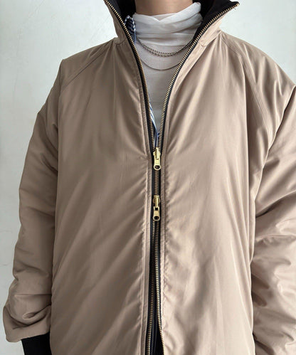 菱格絎縫雙面穿大衣