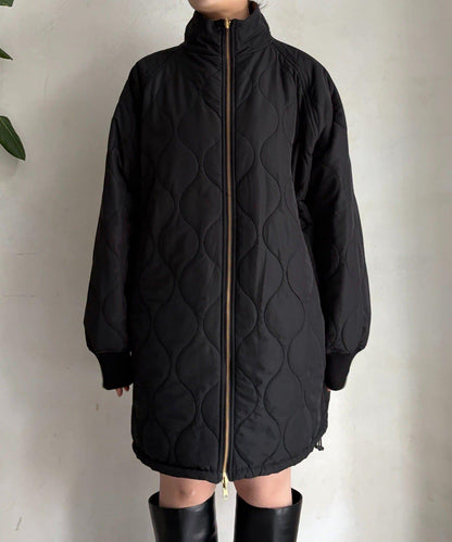 菱格絎縫雙面穿大衣