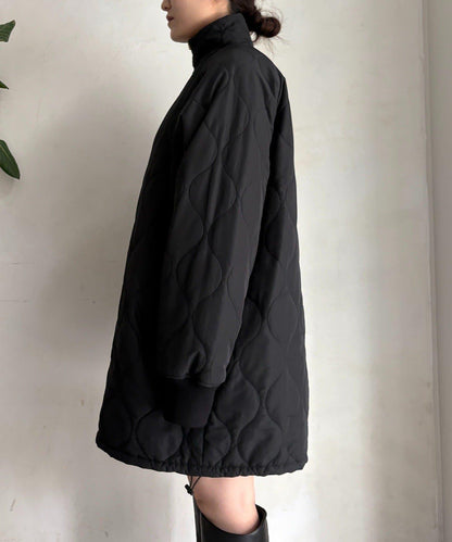 菱格絎縫雙面穿大衣