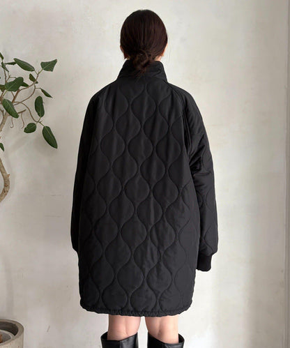 菱格絎縫雙面穿大衣