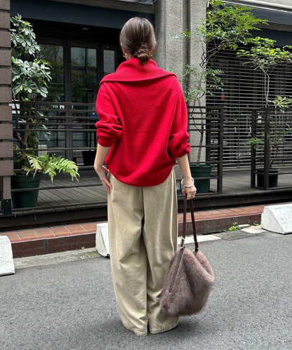 寬鬆高領套頭衫