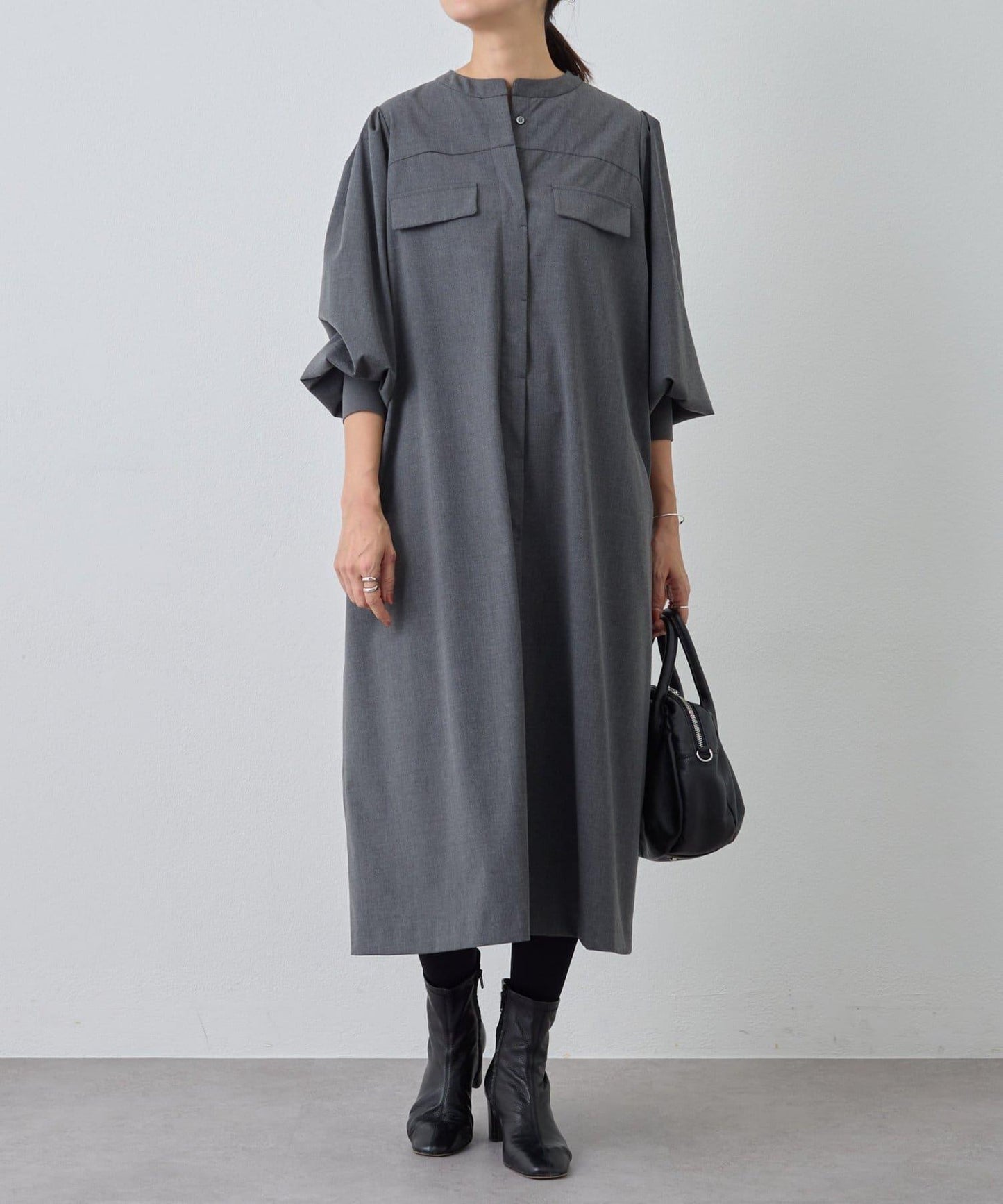 長款襯衫連衣裙