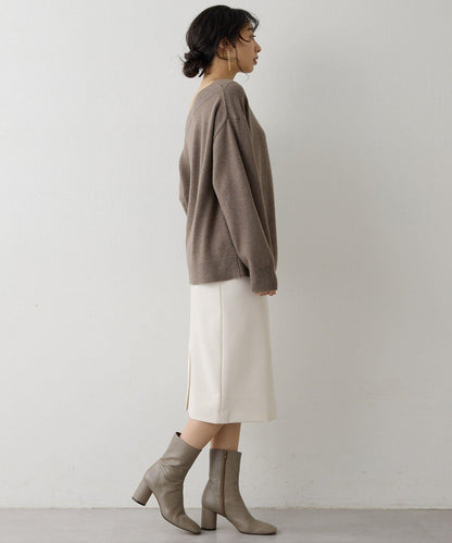 W/Ca一字肩套頭衫