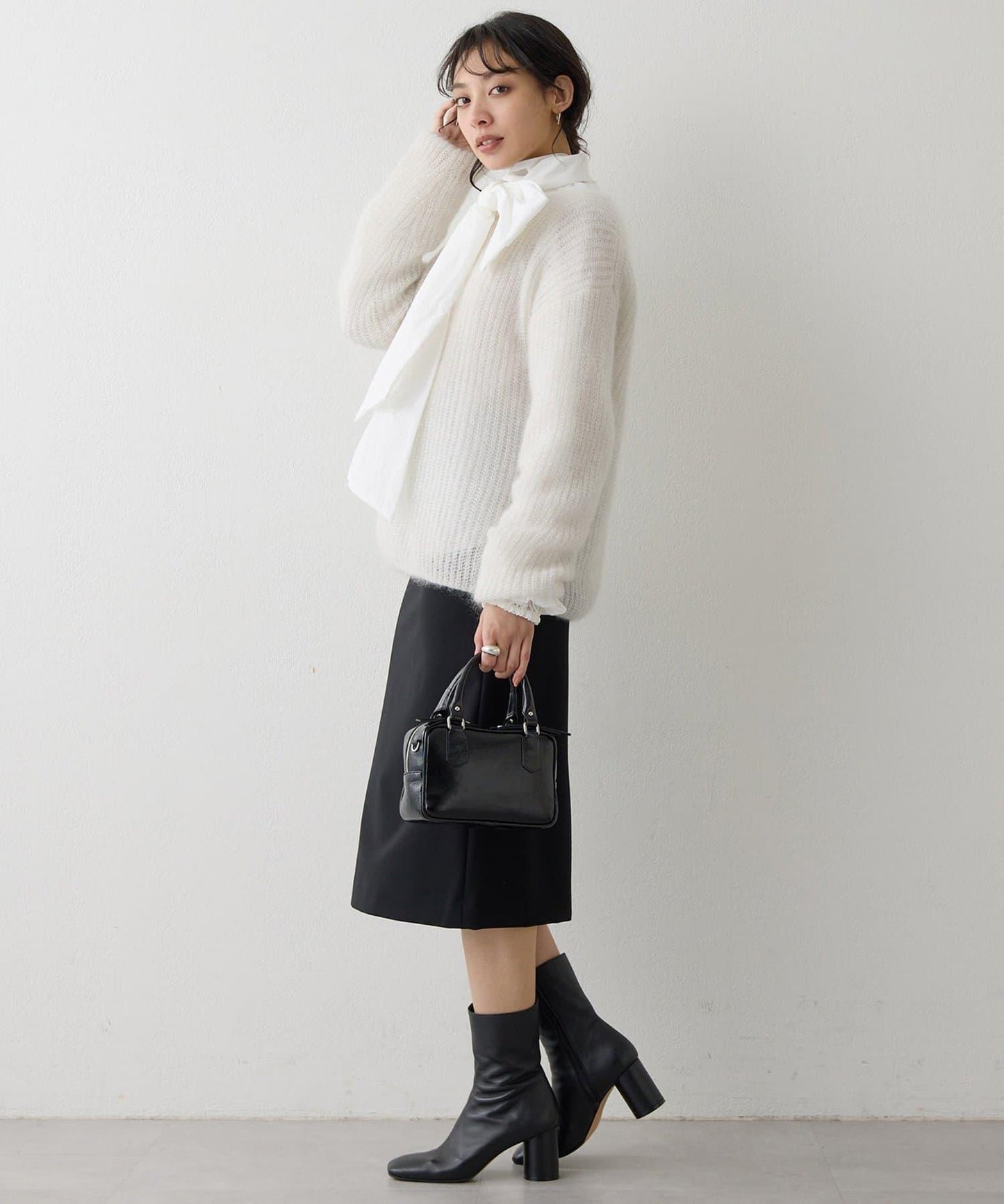 亮片毛線針織套頭衫