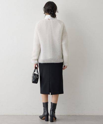 亮片毛線針織套頭衫