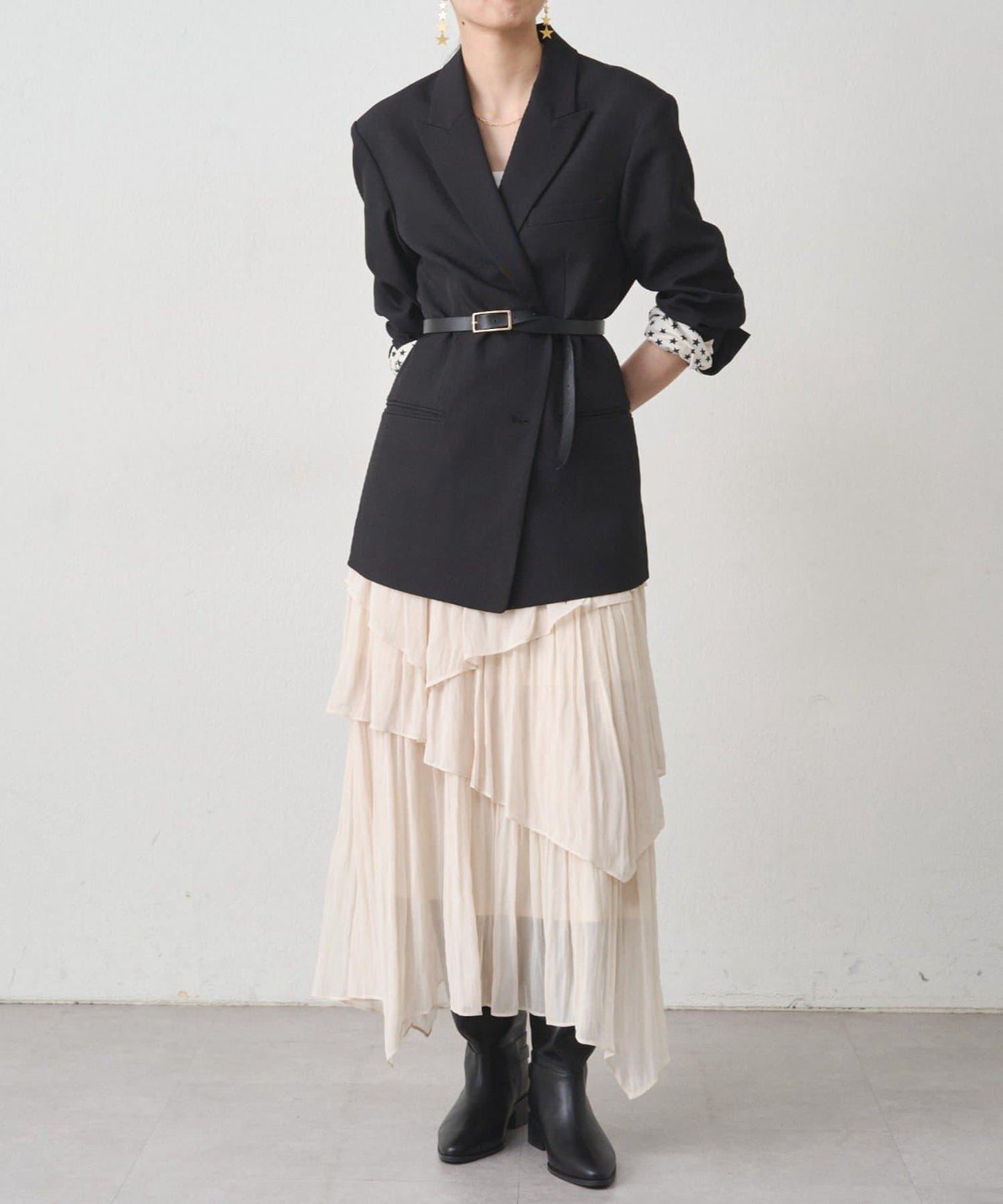 不規則層疊半身裙