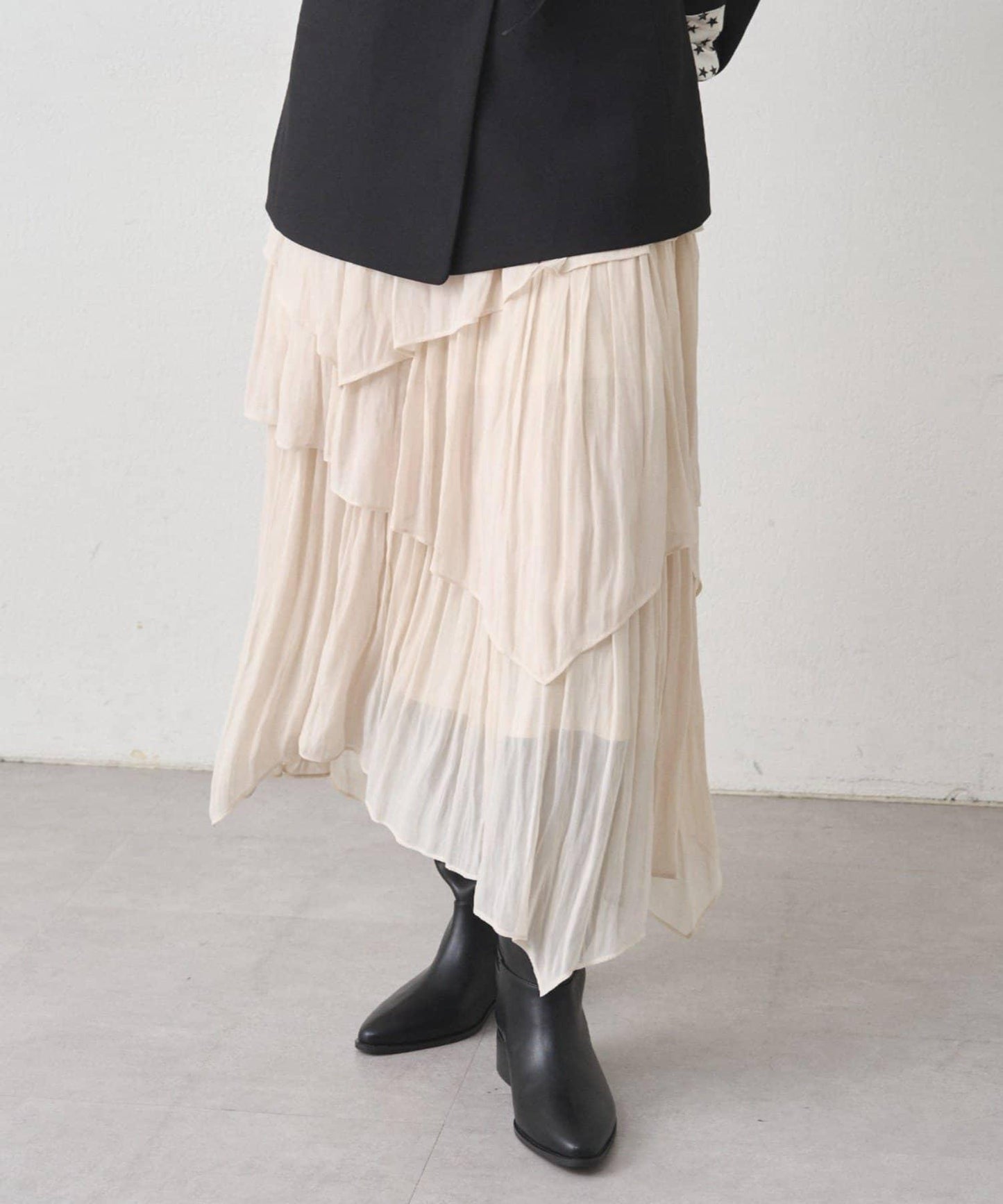 不規則層疊半身裙