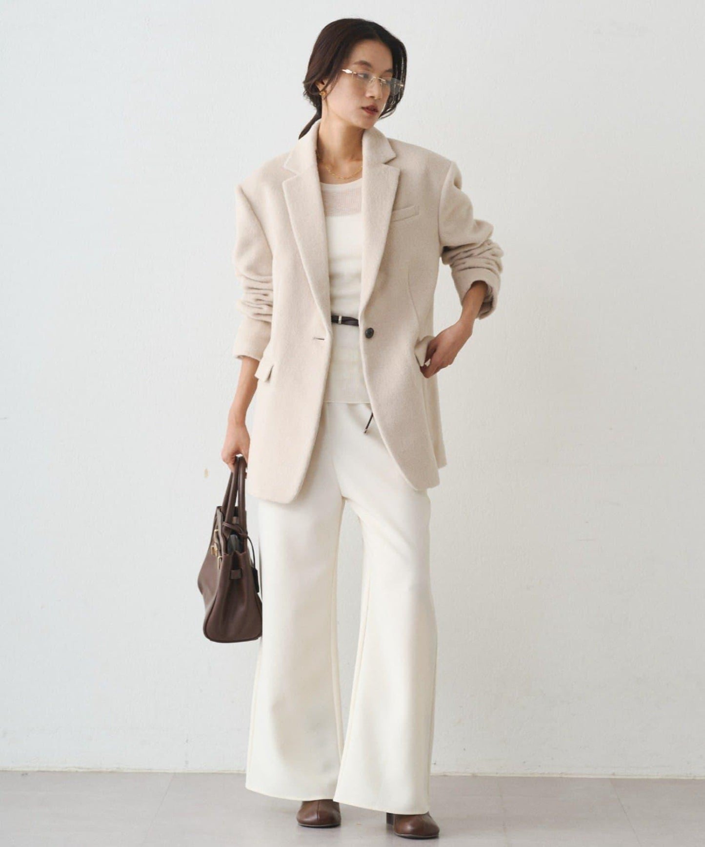 透視針織套頭衫