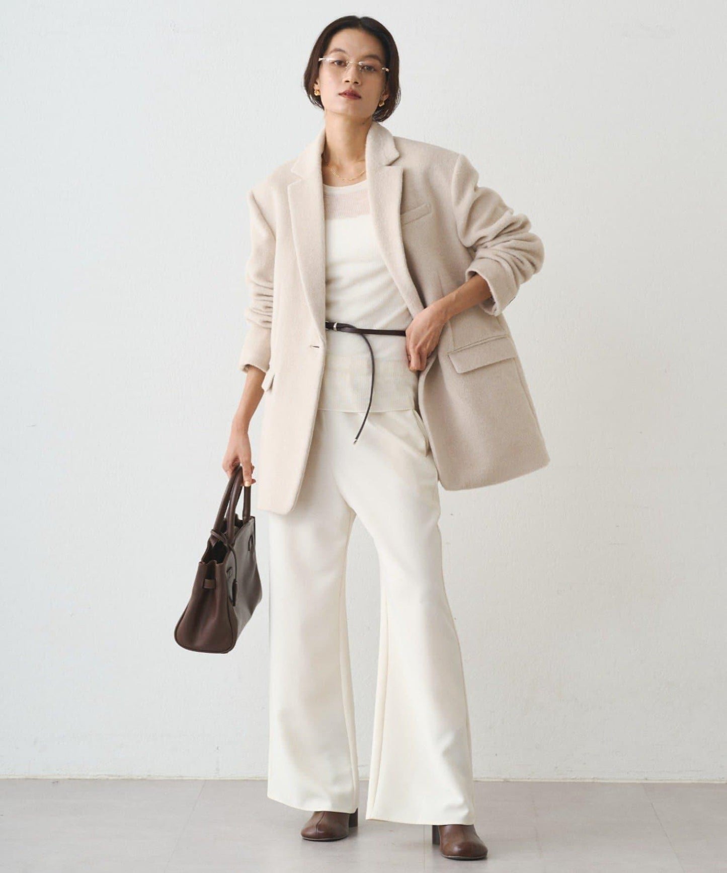 透視針織套頭衫