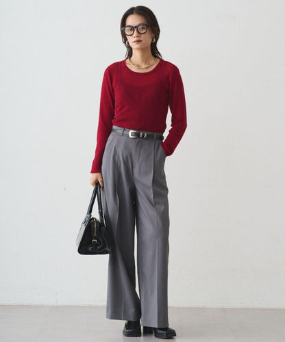 透視針織套頭衫