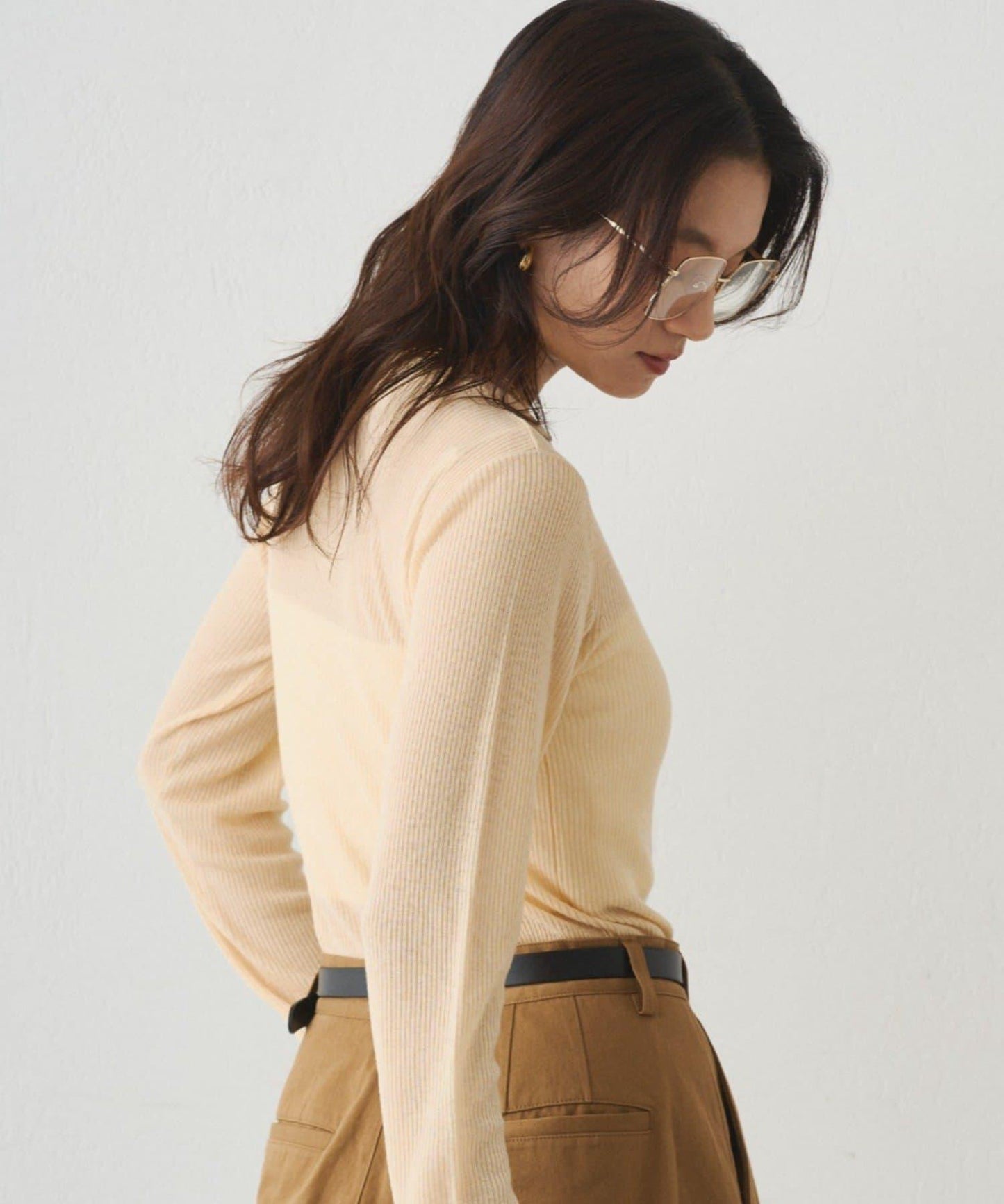 透視針織套頭衫