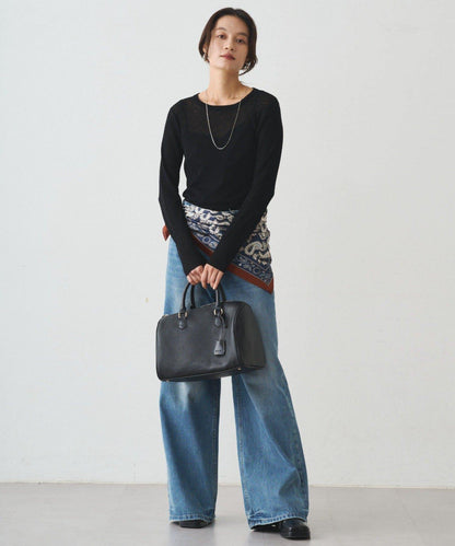 透視針織套頭衫