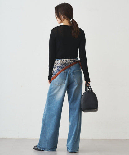 透視針織套頭衫