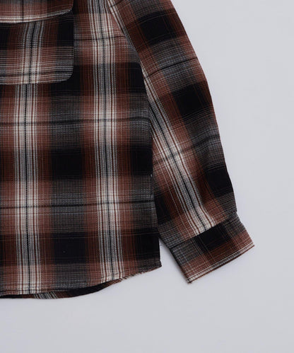 KOOKYN格紋 waffle 襯衫