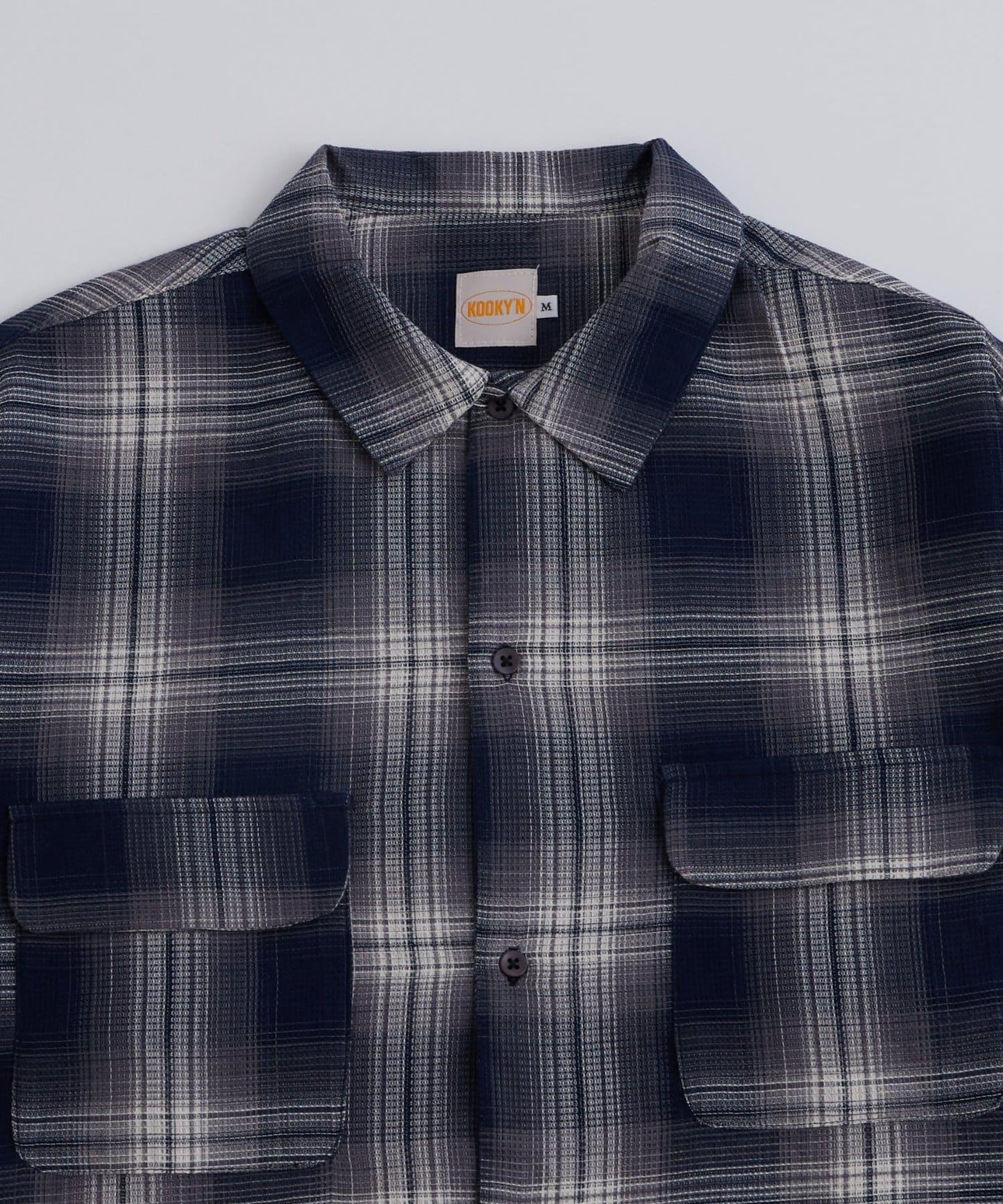 KOOKYN格紋 waffle 襯衫