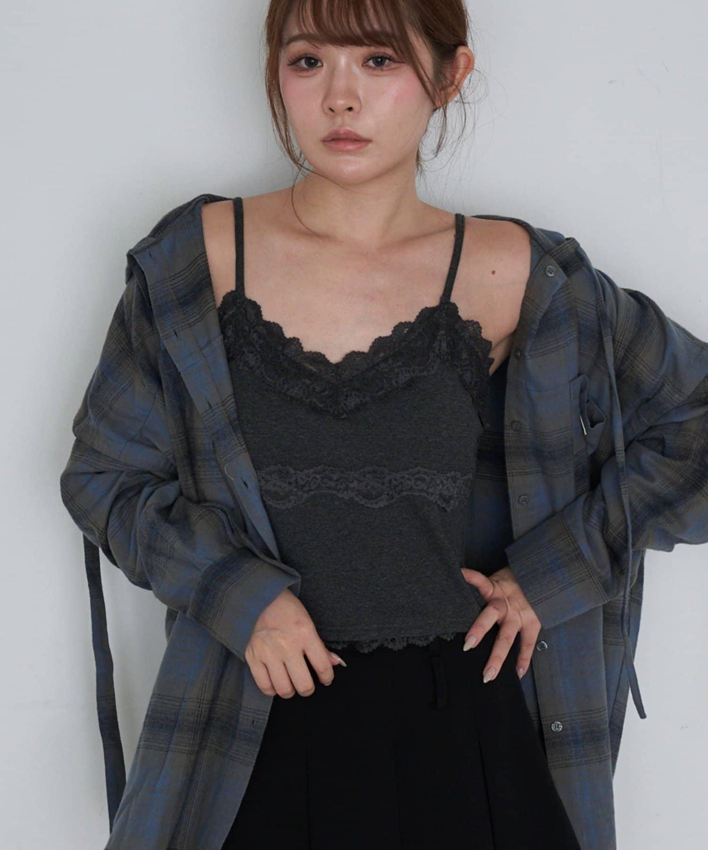 帶胸墊蕾絲吊帶背心