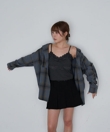 帶胸墊蕾絲吊帶背心