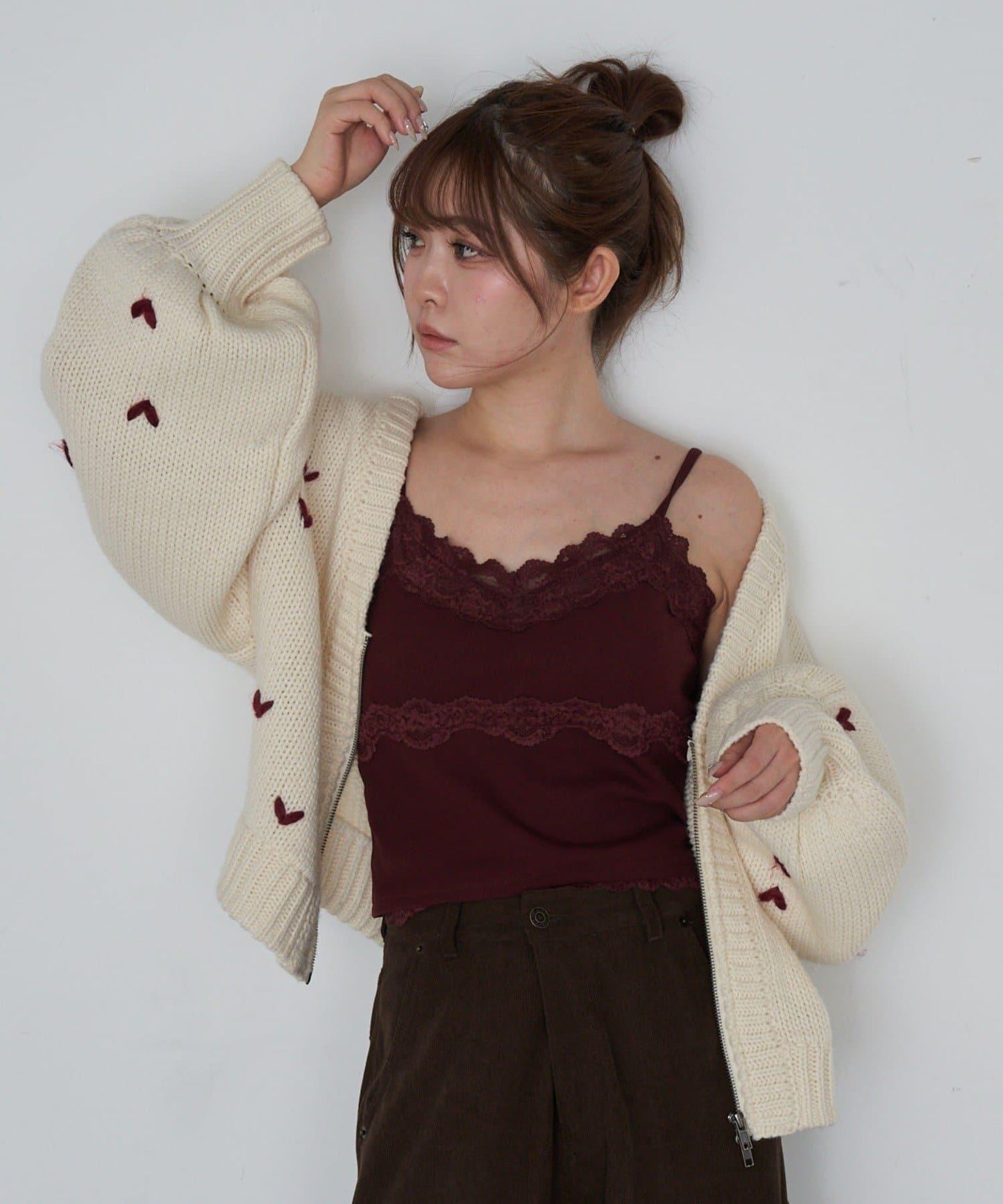 帶胸墊蕾絲吊帶背心