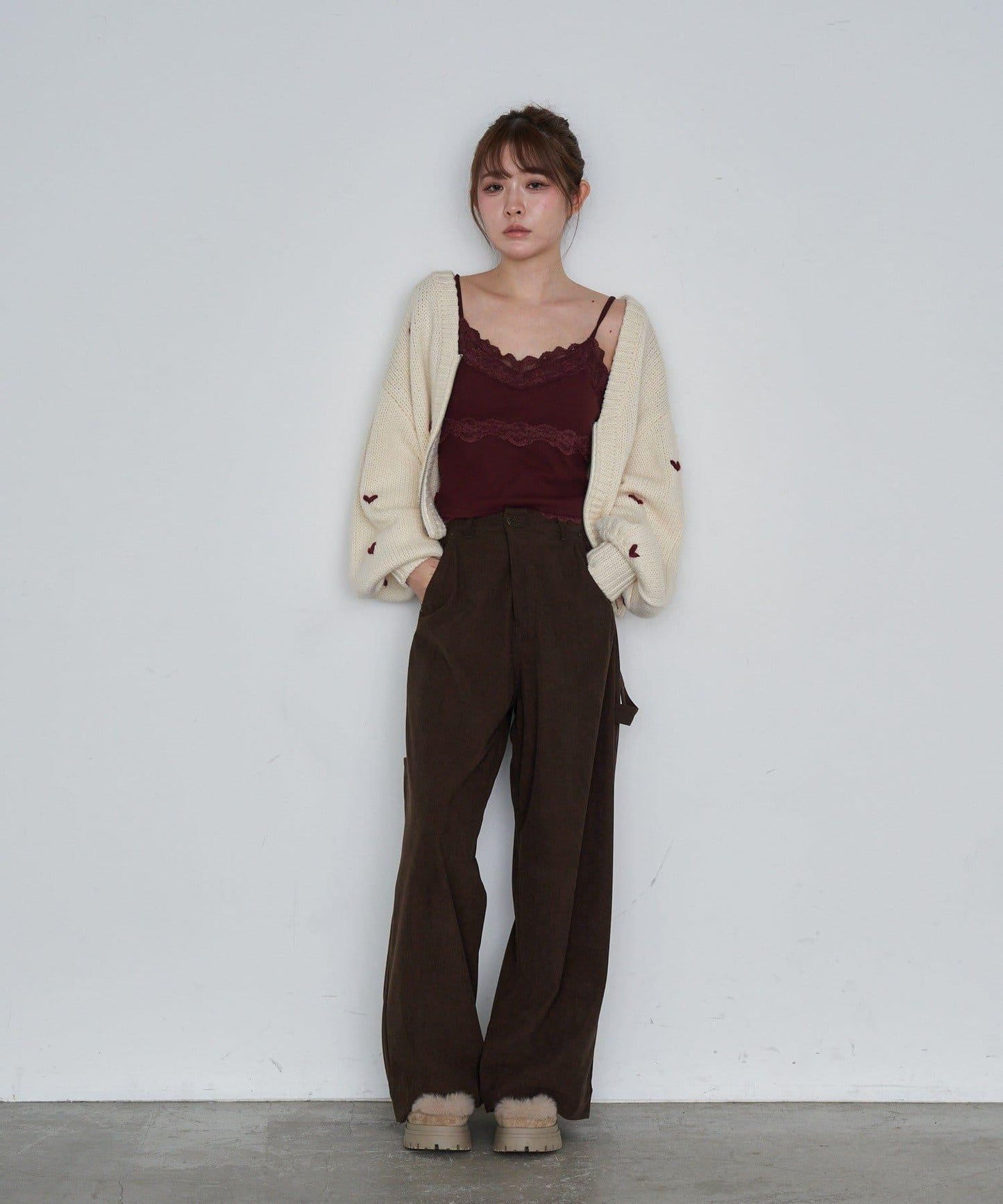 帶胸墊蕾絲吊帶背心