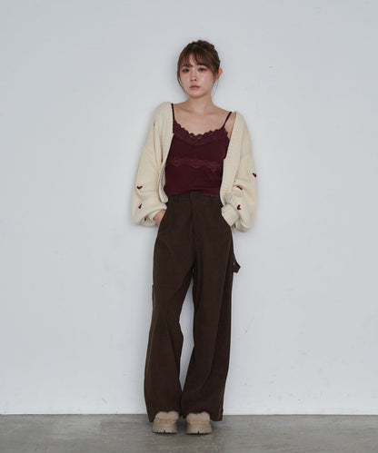 帶胸墊蕾絲吊帶背心