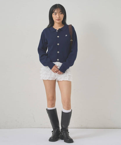 【EC限定色可選】帶領針織開衫