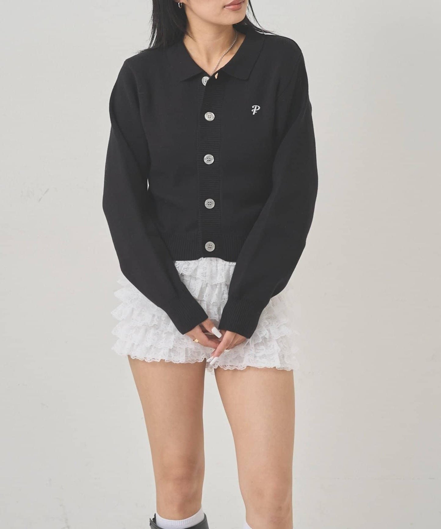 【EC限定色可選】帶領針織開衫