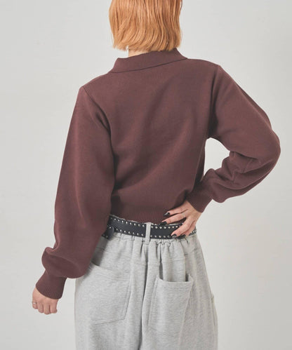 【EC限定色可選】帶領針織開衫