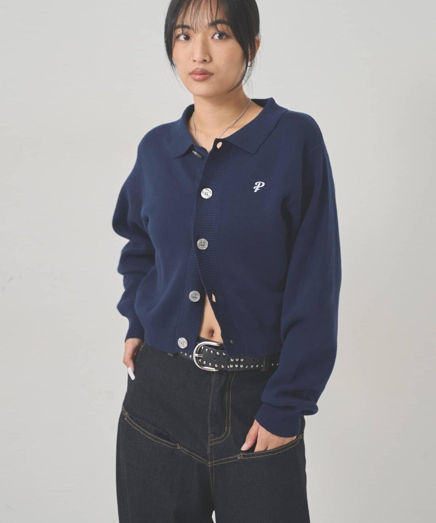 【EC限定色可選】帶領針織開衫