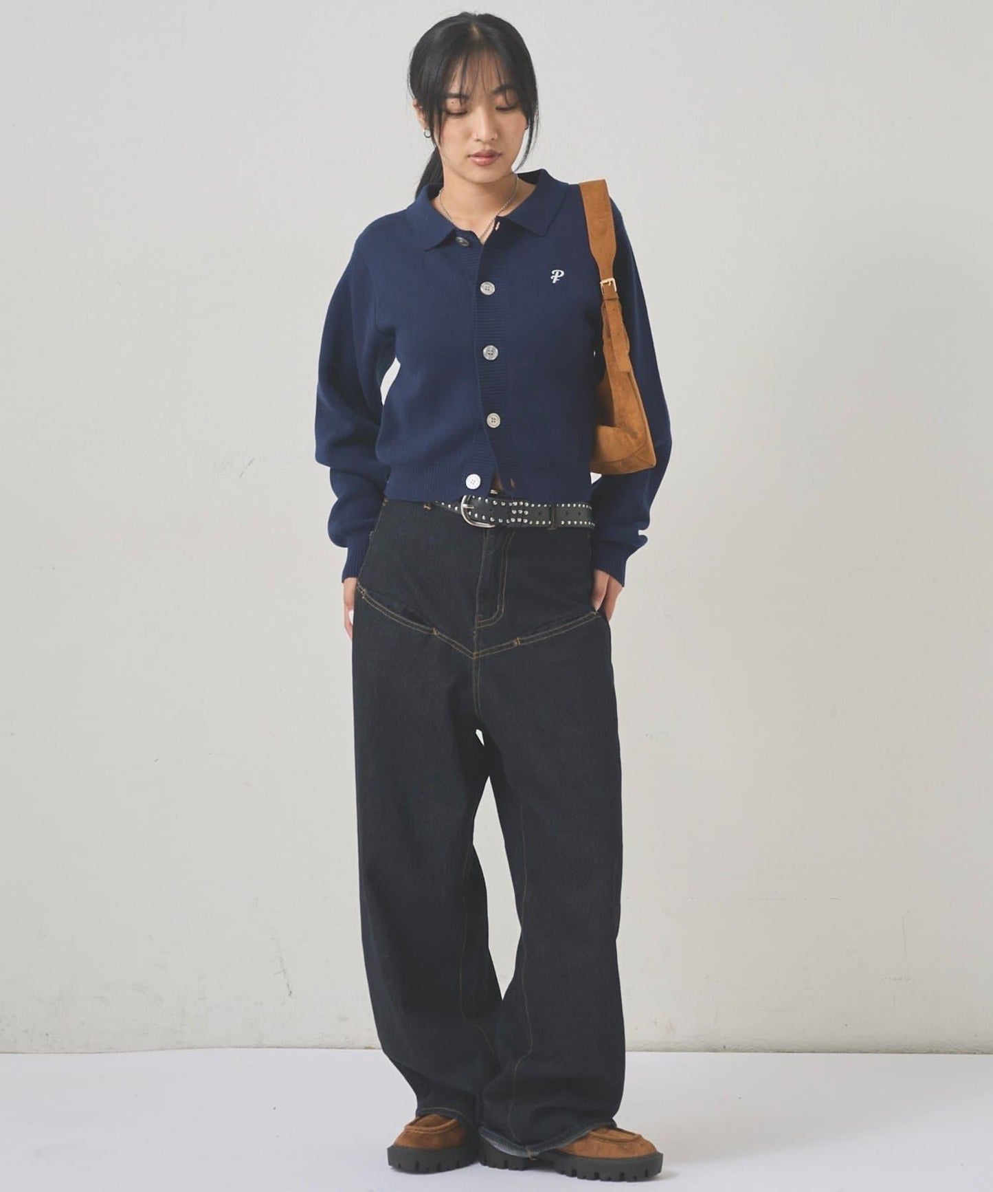 【EC限定色可選】帶領針織開衫