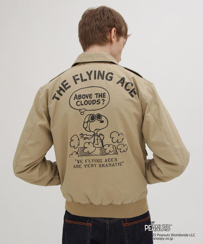 《AVIREX × 《PEANUTS》棉質A-2 “飛行王牌”