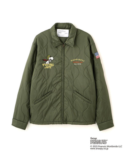 《AVIREX × 《PEANUTS》絎縫夾克 “FLYING ACE”