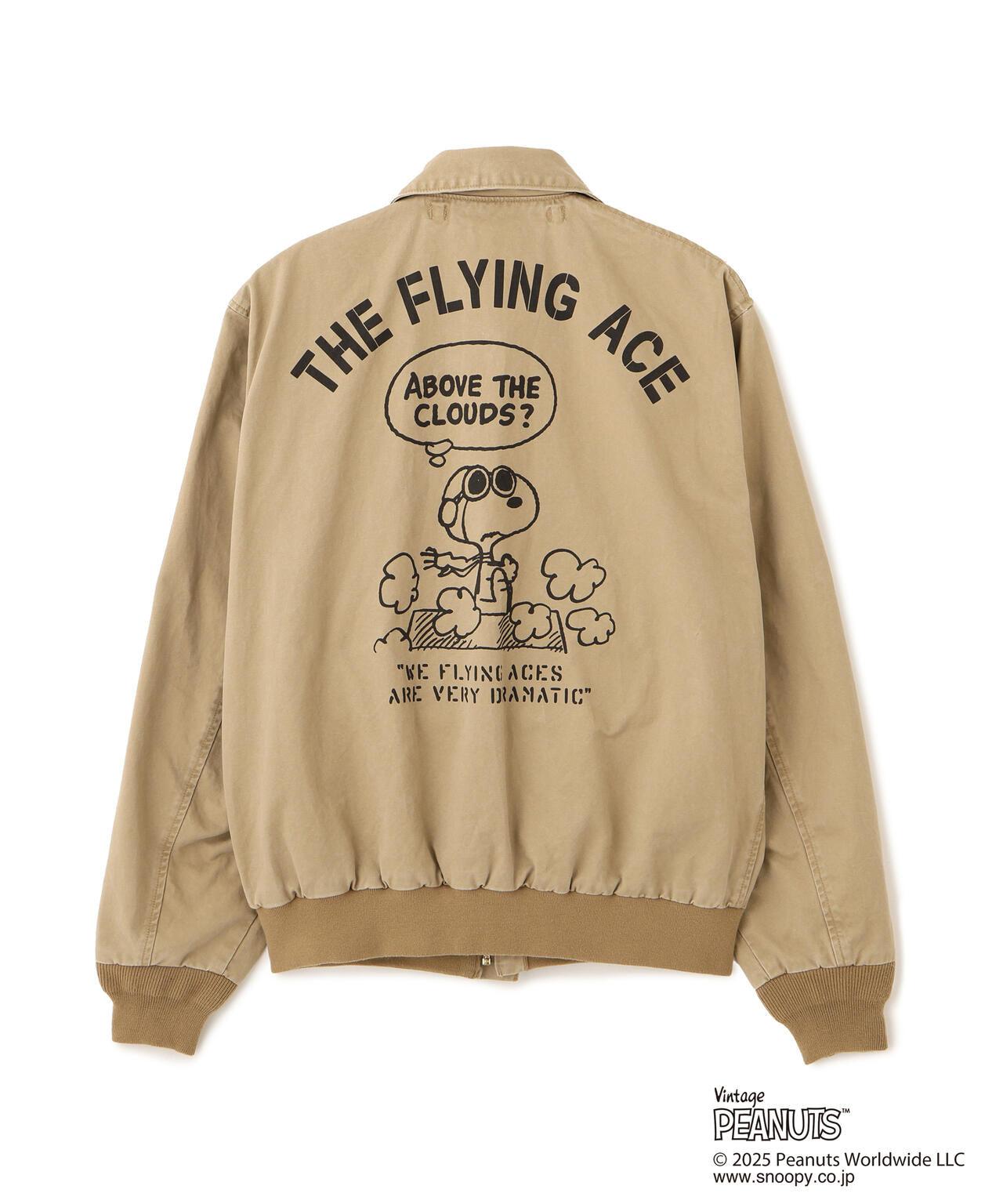 《AVIREX × 《PEANUTS》棉質A-2 “飛行王牌”