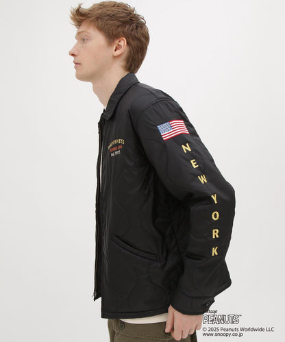 《AVIREX × 《PEANUTS》絎縫夾克 “FLYING ACE”