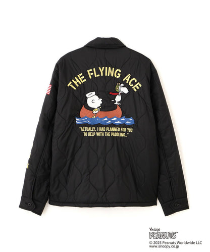 《AVIREX × 《PEANUTS》絎縫夾克 “FLYING ACE”