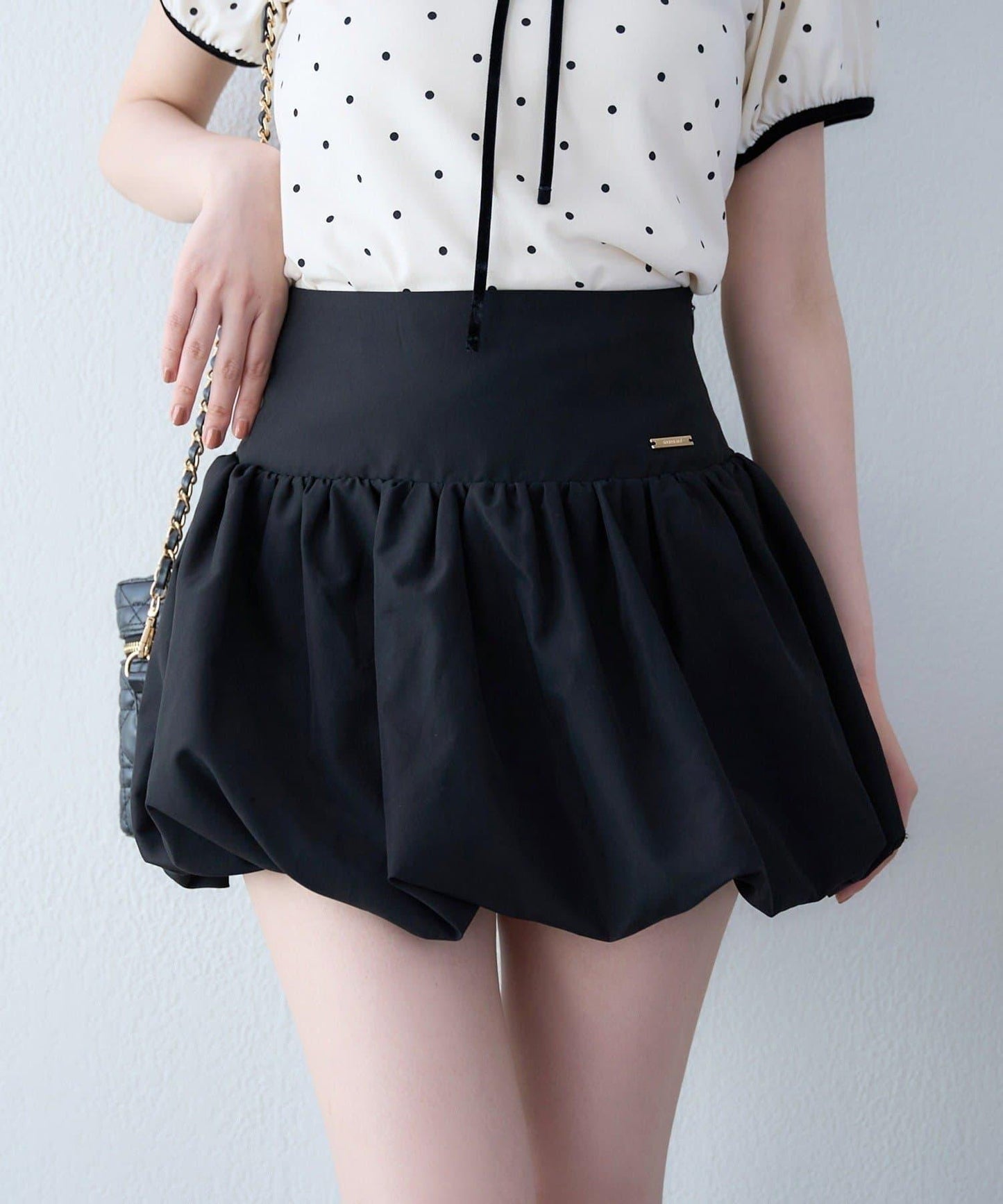 【one after another】泡泡袖迷你裙