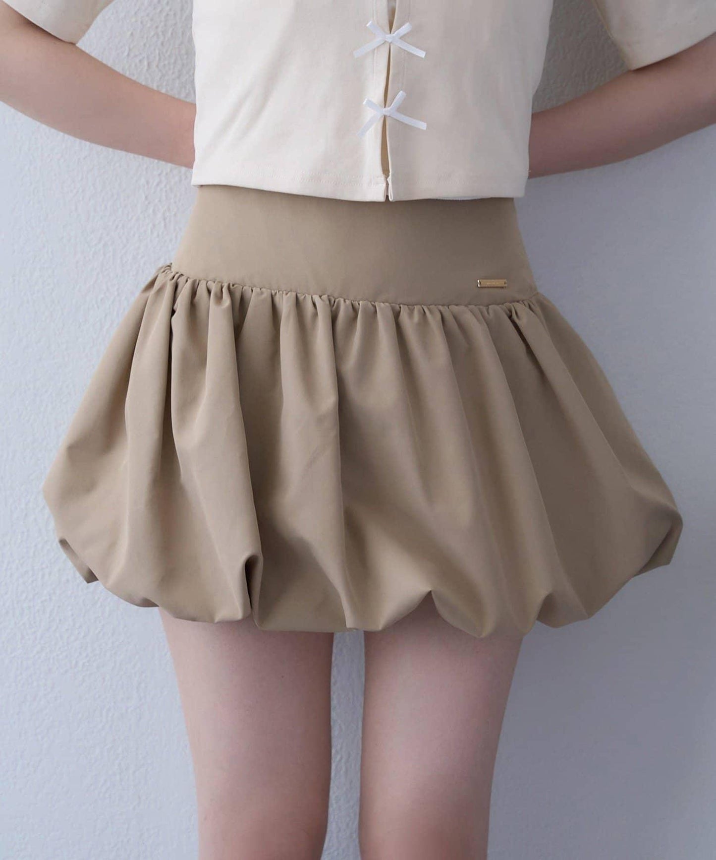 【one after another】泡泡袖迷你裙