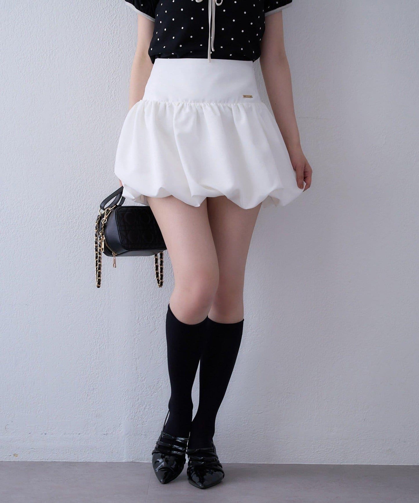 【one after another】泡泡袖迷你裙