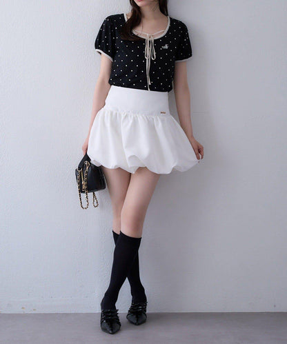 【one after another】泡泡袖迷你裙