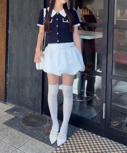 【one after another】泡泡袖迷你裙