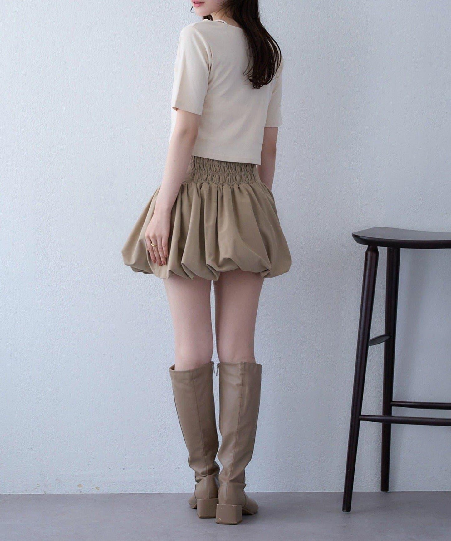 【one after another】泡泡袖迷你裙