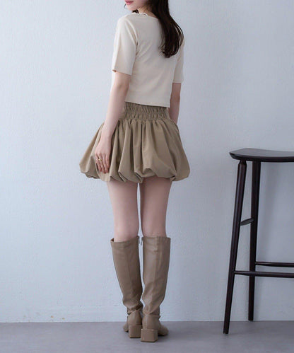 【one after another】泡泡袖迷你裙