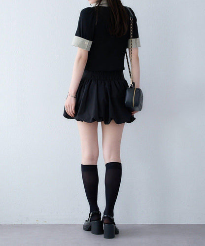 【one after another】泡泡袖迷你裙