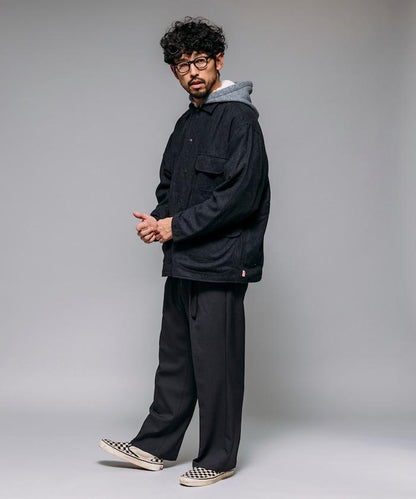 T/R織帶裝飾休閒長褲