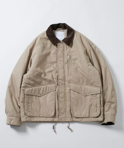 燈芯絨拼接棉尼龍夾克