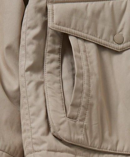 燈芯絨拼接棉尼龍夾克