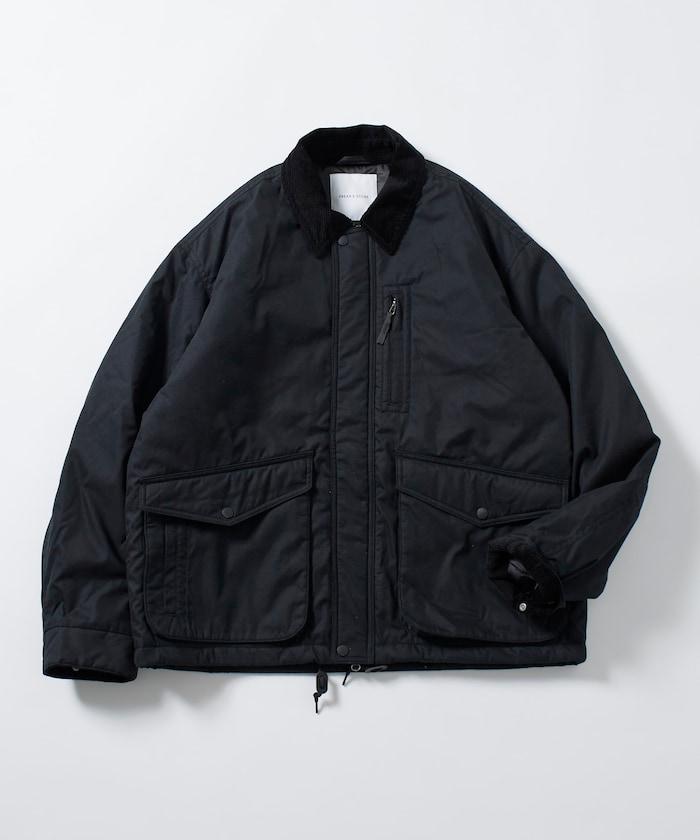 燈芯絨拼接棉尼龍夾克