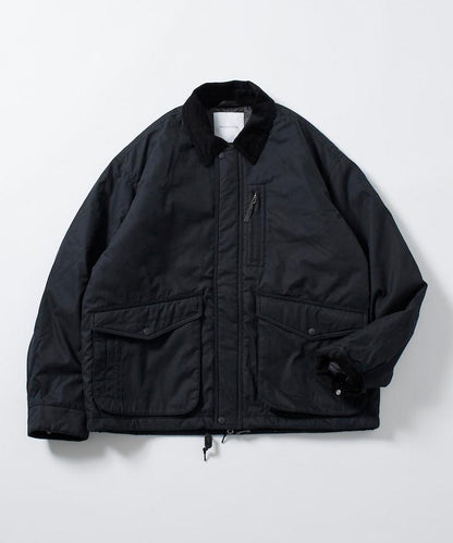 燈芯絨拼接棉尼龍夾克