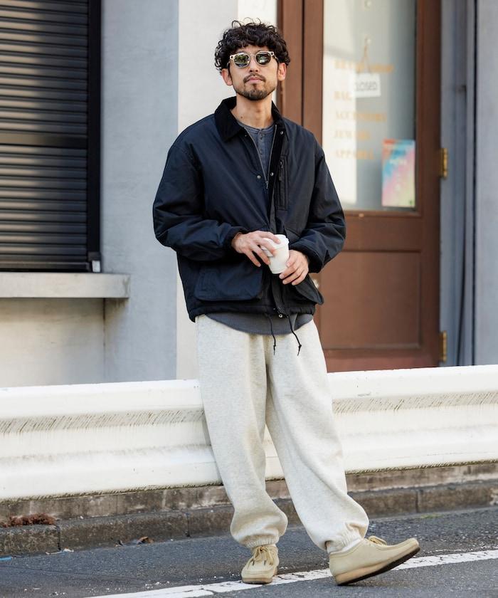 燈芯絨拼接棉尼龍夾克