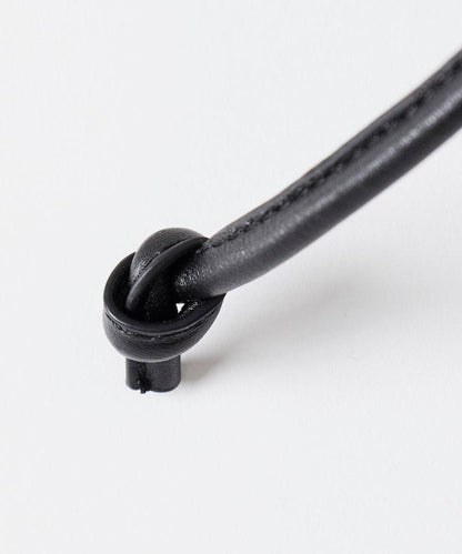 防潑水牛皮束口單肩包