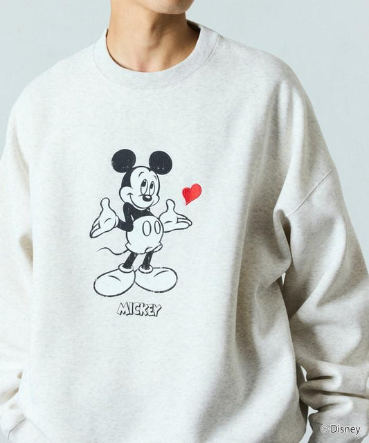 DISNEY/《迪士尼》 米老鼠/特別款 圓領印花衛衣/愛心